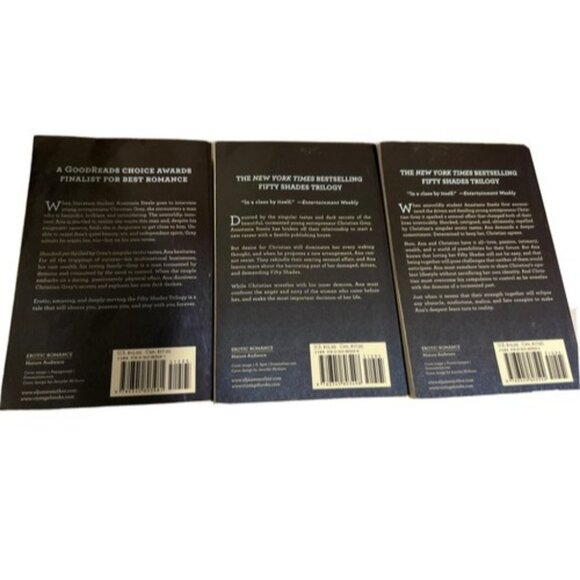 Fifty Shades Erotic Romance Trilogy Book Set  By E L James - Picture 2 of 6